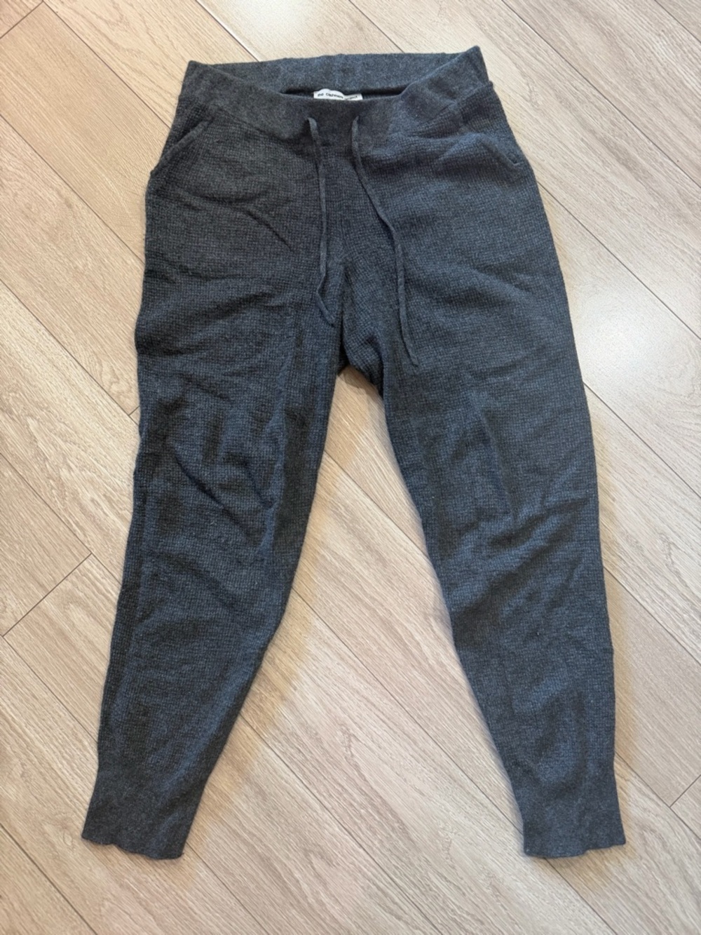 Men's Charcoal Knit Joggers Sweatpants